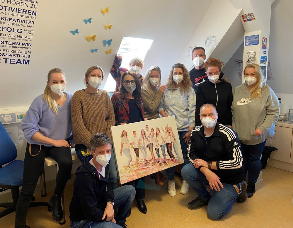 Andrea Engelmann und das Team der 19 / 3.