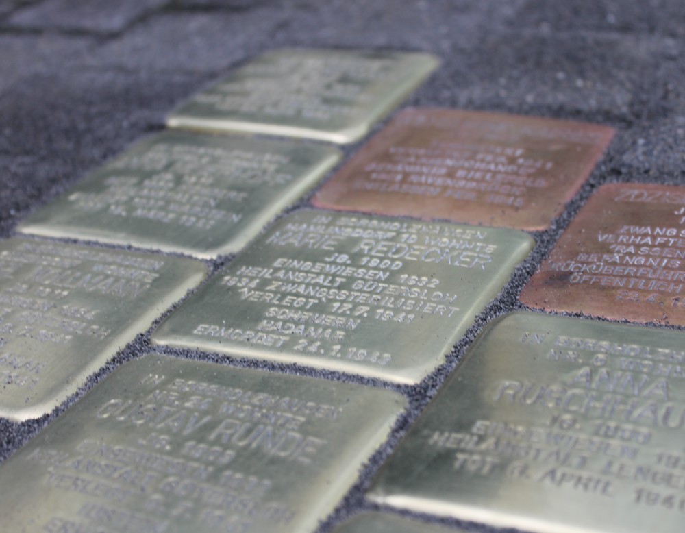 Die Stolpersteine in Borgholzhausen.